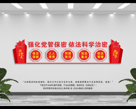 黨管保密文化墻