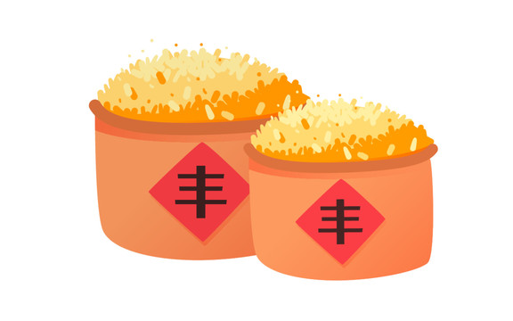秋天糧食豐農(nóng)場農(nóng)民收獲收插畫