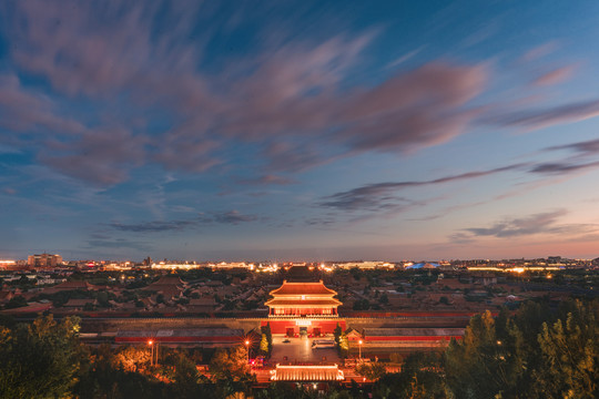 故宫博物院夜景