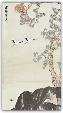 松鶴圖