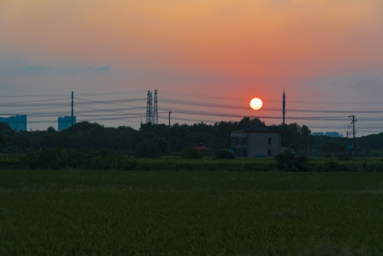 田园夕阳