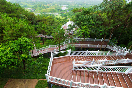 南宁青秀山景区盘山阶梯