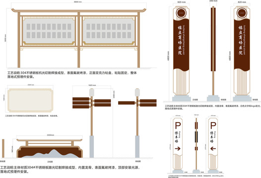 医院楼盘公园标识设计方案