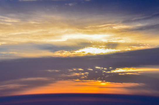 夕阳天空云彩