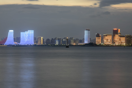 厦门海湾夜景