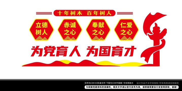 百年樹人文化墻
