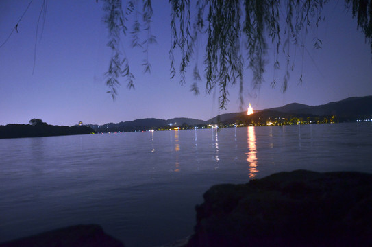 杭州西湖夜景