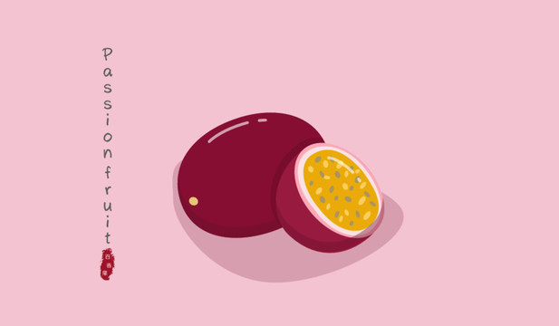 百香果插畫