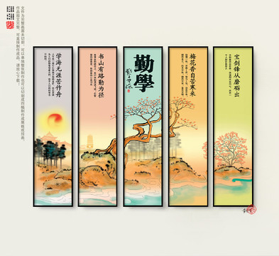 圖書室掛圖
