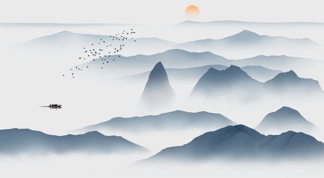 水墨山水畫