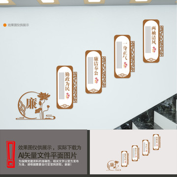 廉政樓道文化墻