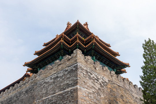 北京故宫建筑檐角