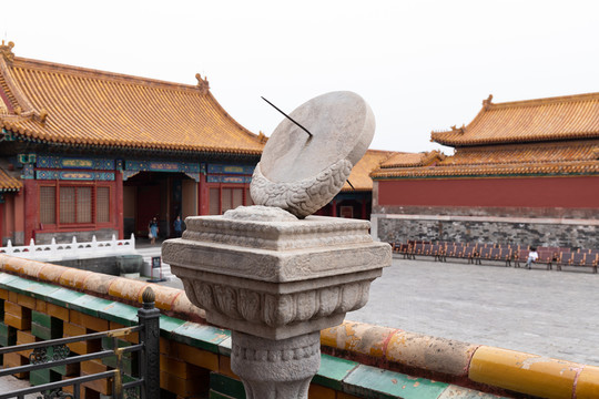 北京故宫日晷计时器