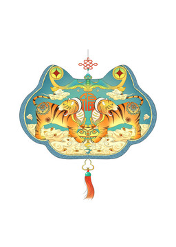 虎年中國風(fēng)生肖插畫