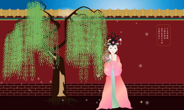 宮墻柳