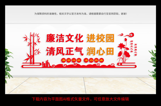 校園廉潔文化墻
