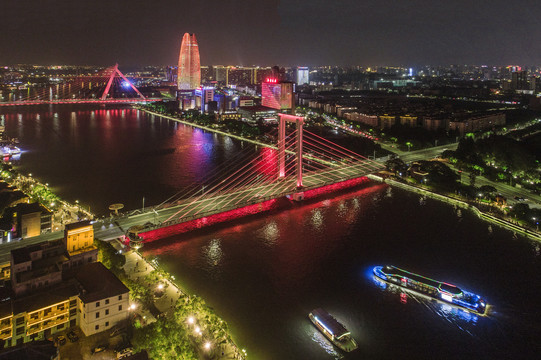 宁波三江口夜景