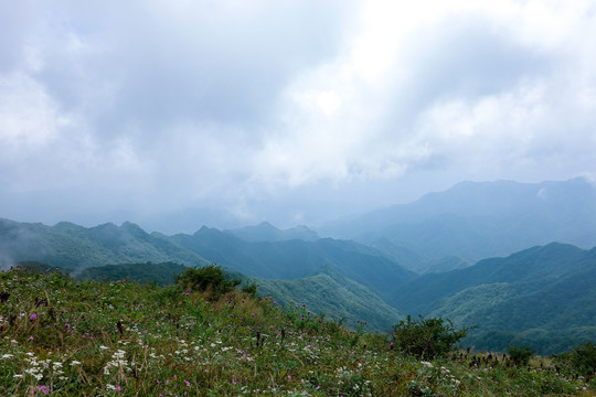 秦岭箭峪岭灞河源头