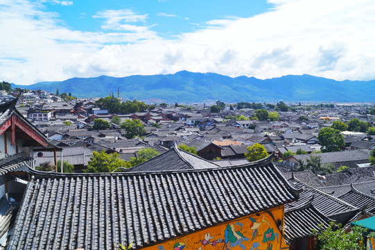 丽江古城全景