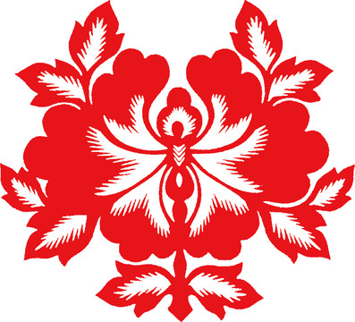 鳶尾花剪紙