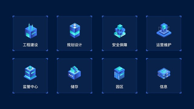 可視化圖標(biāo)云信息智慧園區(qū)