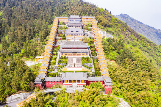 九宫山无量禅寺全景