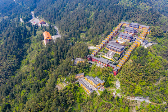 九宫山无量禅寺全景