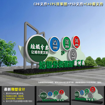 垃圾分類雕塑
