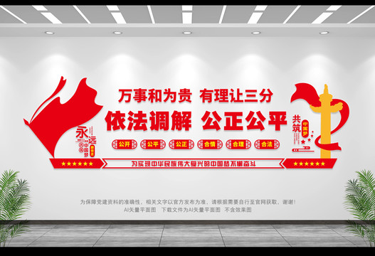 調(diào)解室文化墻