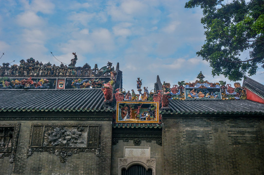 广东省广州市陈家祠古建筑