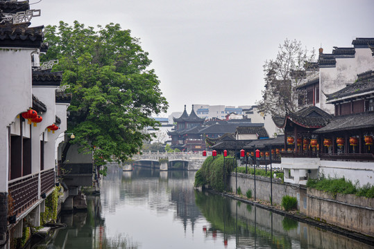 江苏省南京市秦淮河夫子庙风光