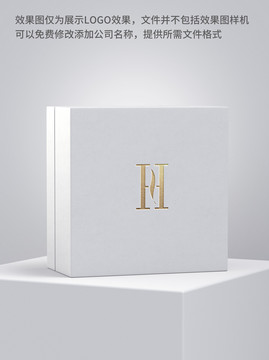 原創(chuàng)字母H化妝品logo