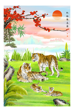 紅梅報春圖