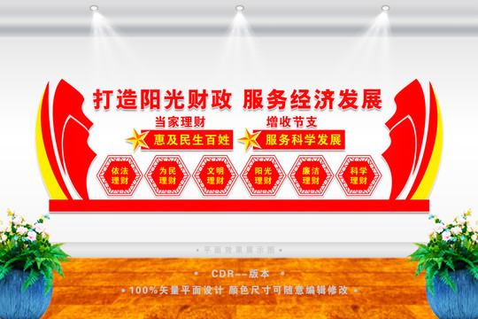 財(cái)政局文化墻
