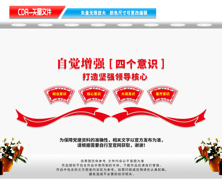 四個意識文化墻