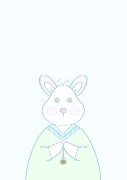 小兔子卡通壁紙