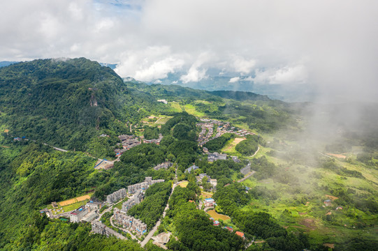 重庆古剑山航拍自然风光