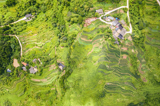 重庆古剑山航拍自然风光