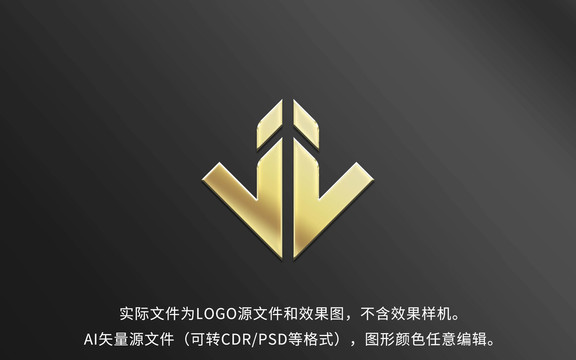 JV字母LOGO标志设计