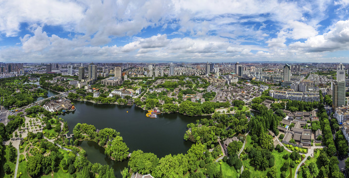 宁波月湖全景