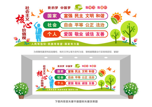 學校核心價值觀宣傳