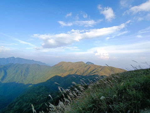 武功山徒步风景