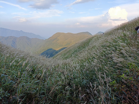 武功山徒步风景