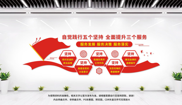 五個堅持三個服務(wù)