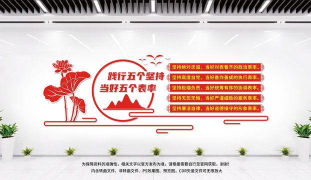 踐行五個堅持當好五個表率