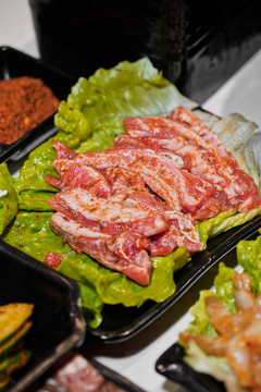 韩国烤肉日式烧肉烧烤牛肉五花肉