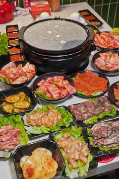 韓式烤肉日式燒肉燒烤五花肉牛肉