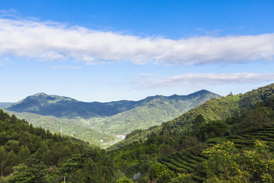 高山蓝天白云