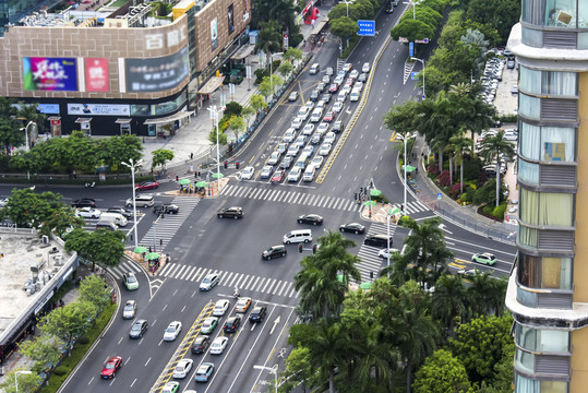 厦门城市十字路口