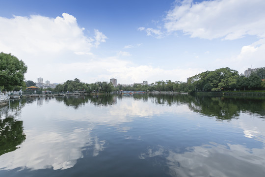 云南昆明翠湖公园自然景观